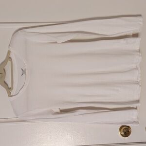 Faded Glory White Long Sleeve Jersey Size M